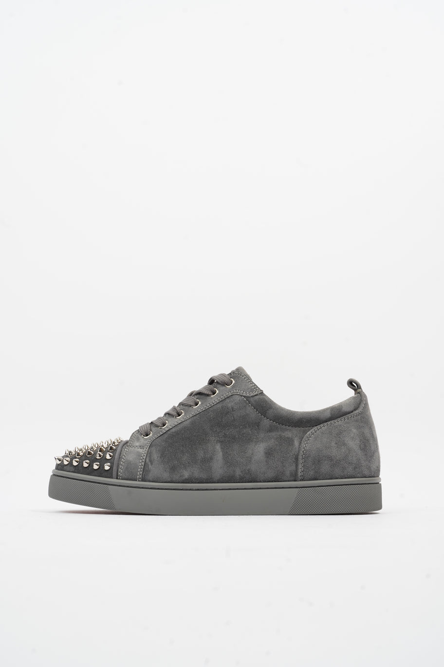 Christian Louboutin Louis Junior Spikes Grey Suede EU 42 UK 8 Image 5