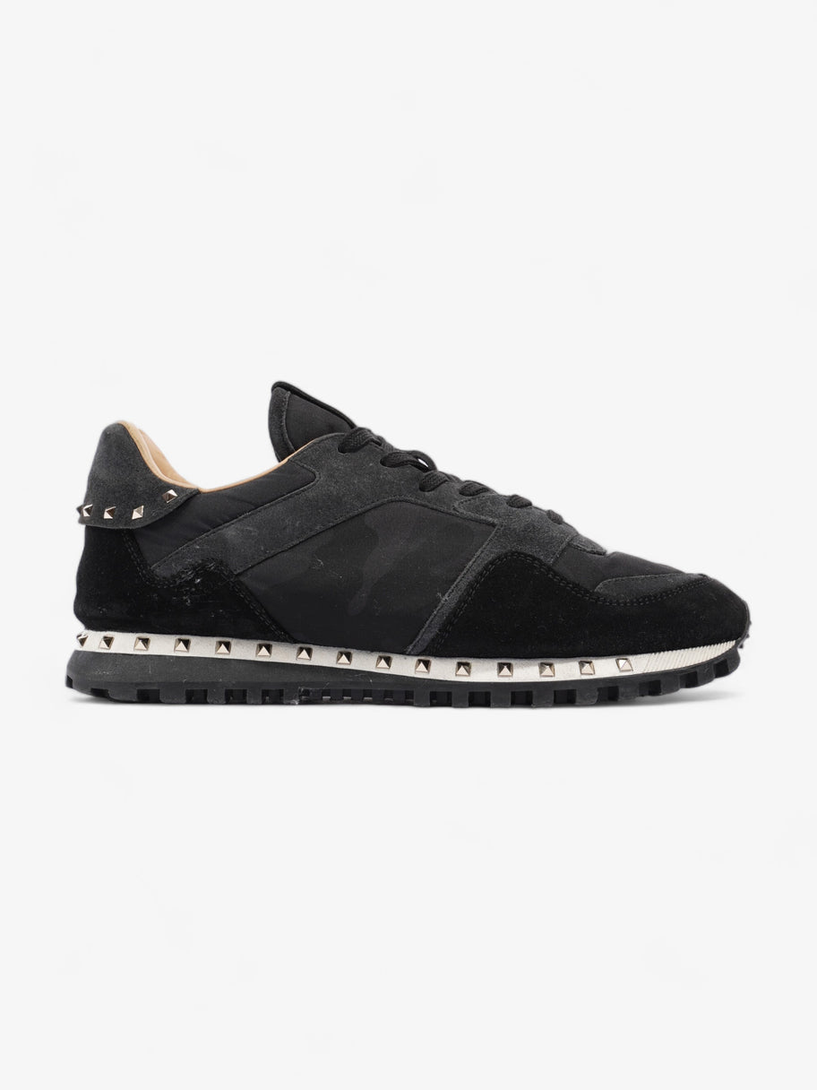 Valentino Rockstud Sneakers Black Suede EU 41 UK 7 Image 1