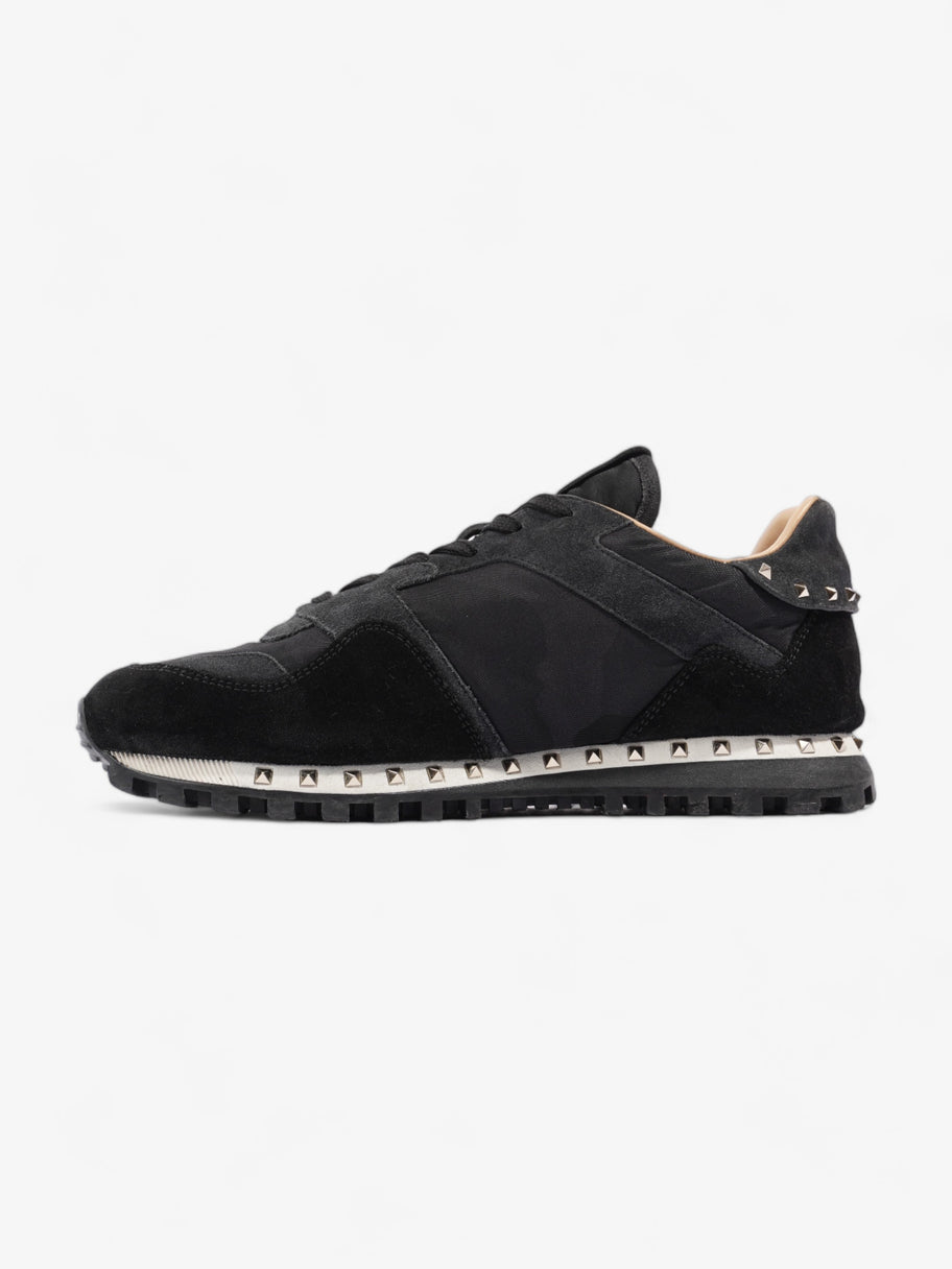 Valentino Rockstud Sneakers Black Suede EU 41 UK 7 Image 3