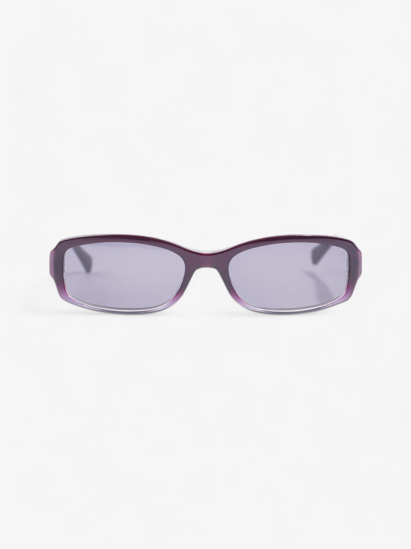  Prada Small Frame Sunglasses Black / Purple Acetate 135mm