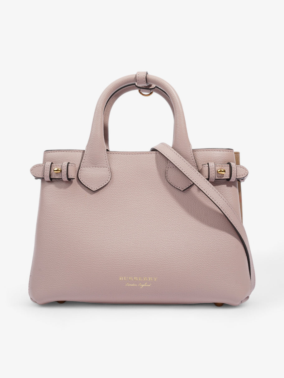 Burberry Banner Bag Pale Orchid / House Check Grained Leather Small Image 1