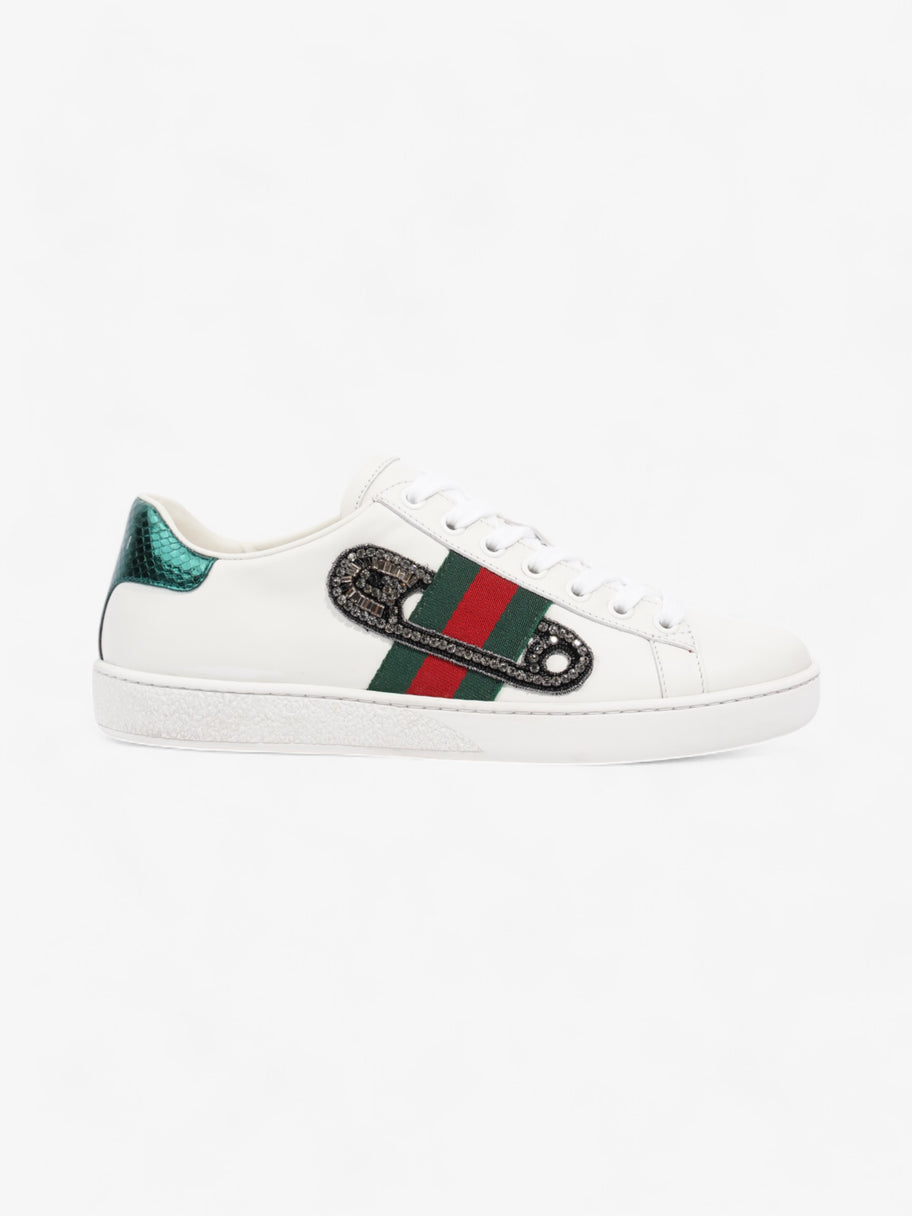 Gucci Ace Low Pin Sneakers White  / Green / Red Leather EU 36.5 UK 3.5 Image 1