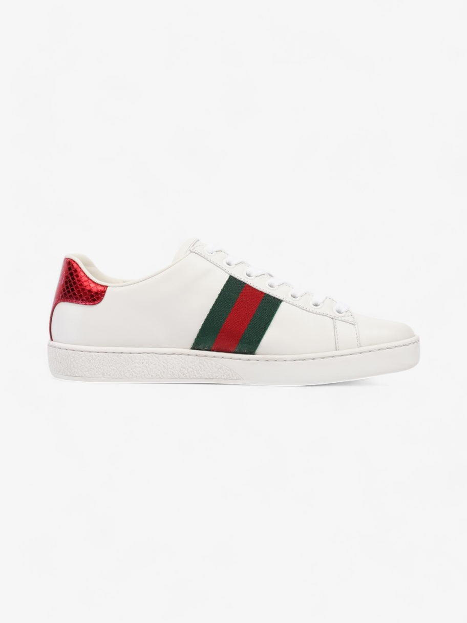 Gucci Ace Low Pin Sneakers White  / Green / Red Leather EU 36.5 UK 3.5 Image 4