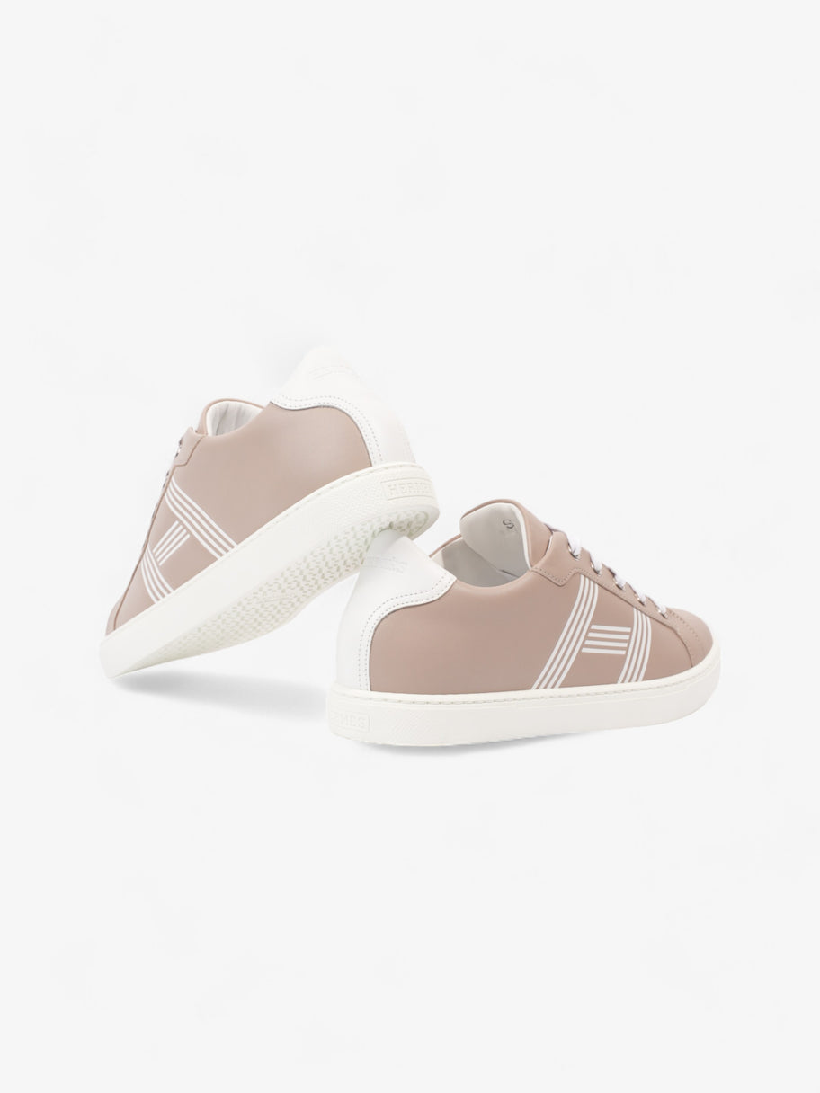 Hermes Avantage Sneakers Beige / White Leather EU 38 UK 5 Image 9