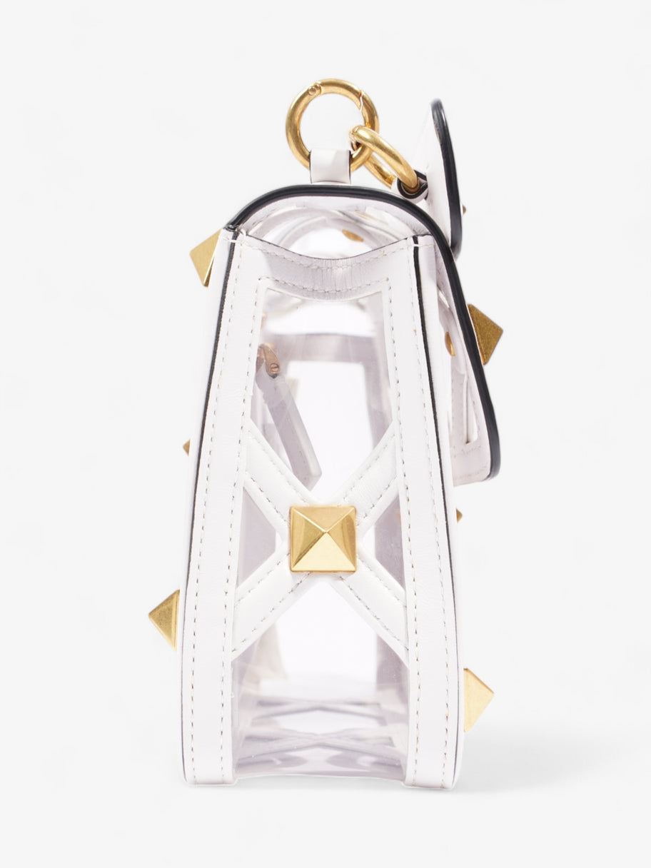 Valentino Roman Stud Clear / White Leather Image 5