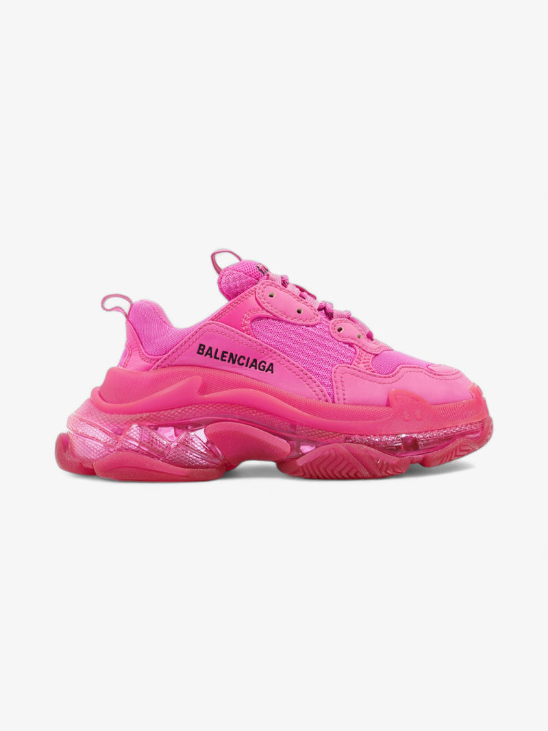  Balenciaga Triple S Clear Sole Pink Mesh EU 36 UK 3