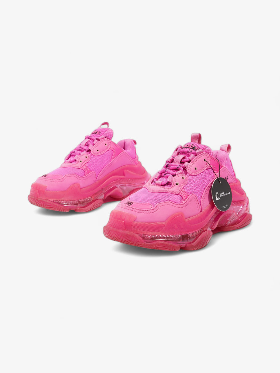 Balenciaga Triple S Clear Sole Pink Mesh EU 36 UK 3 Image 10