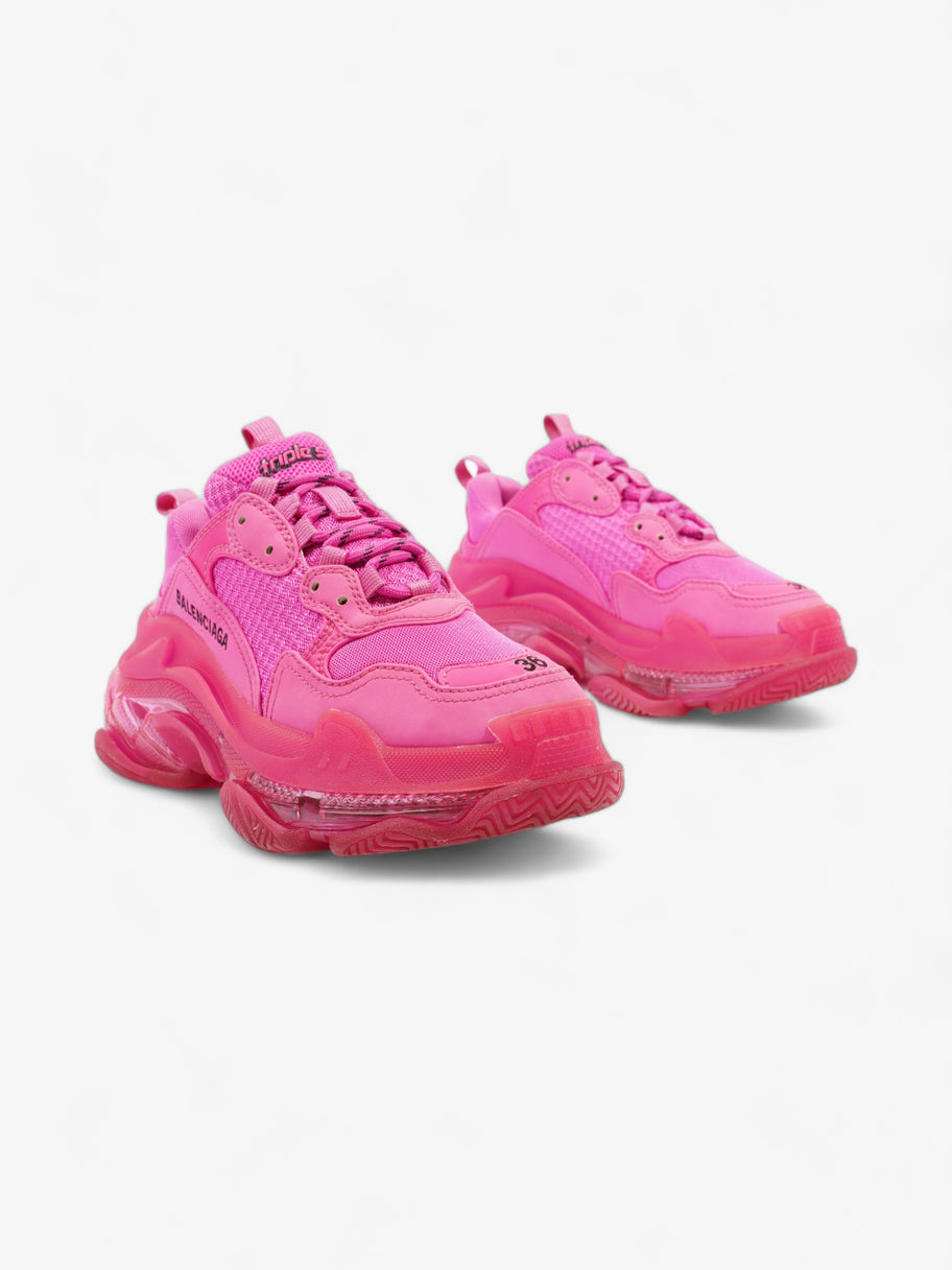 Balenciaga Triple S Clear Sole Pink Mesh EU 36 UK 3 Image 2