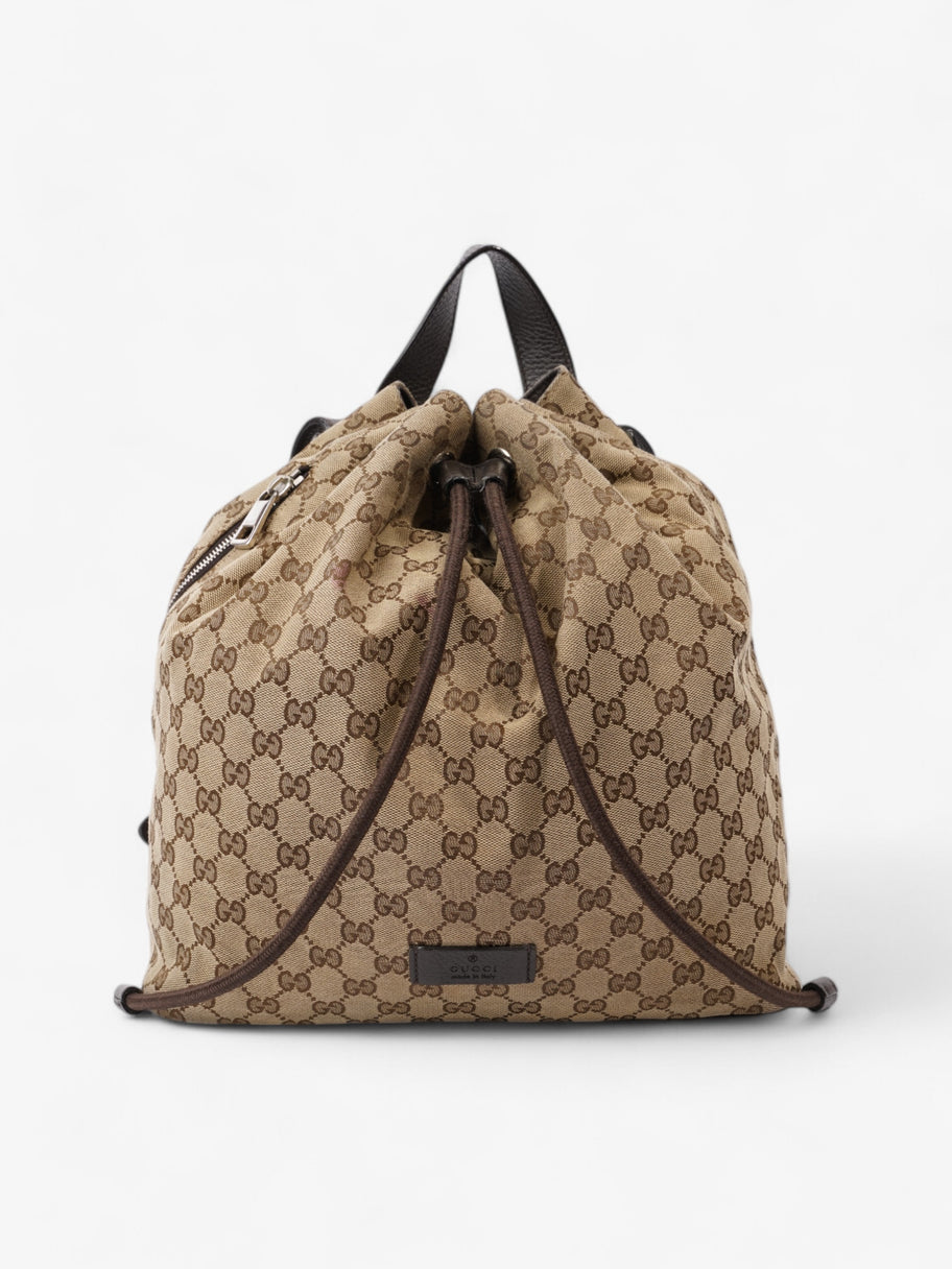 Gucci Drawstring Backpack GG Supreme Canvas Image 1