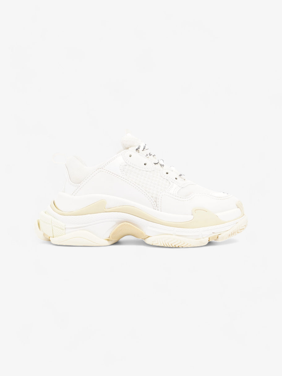 Balenciaga Triple S White Cream Mesh EU 37 UK 4 Luxe Collective