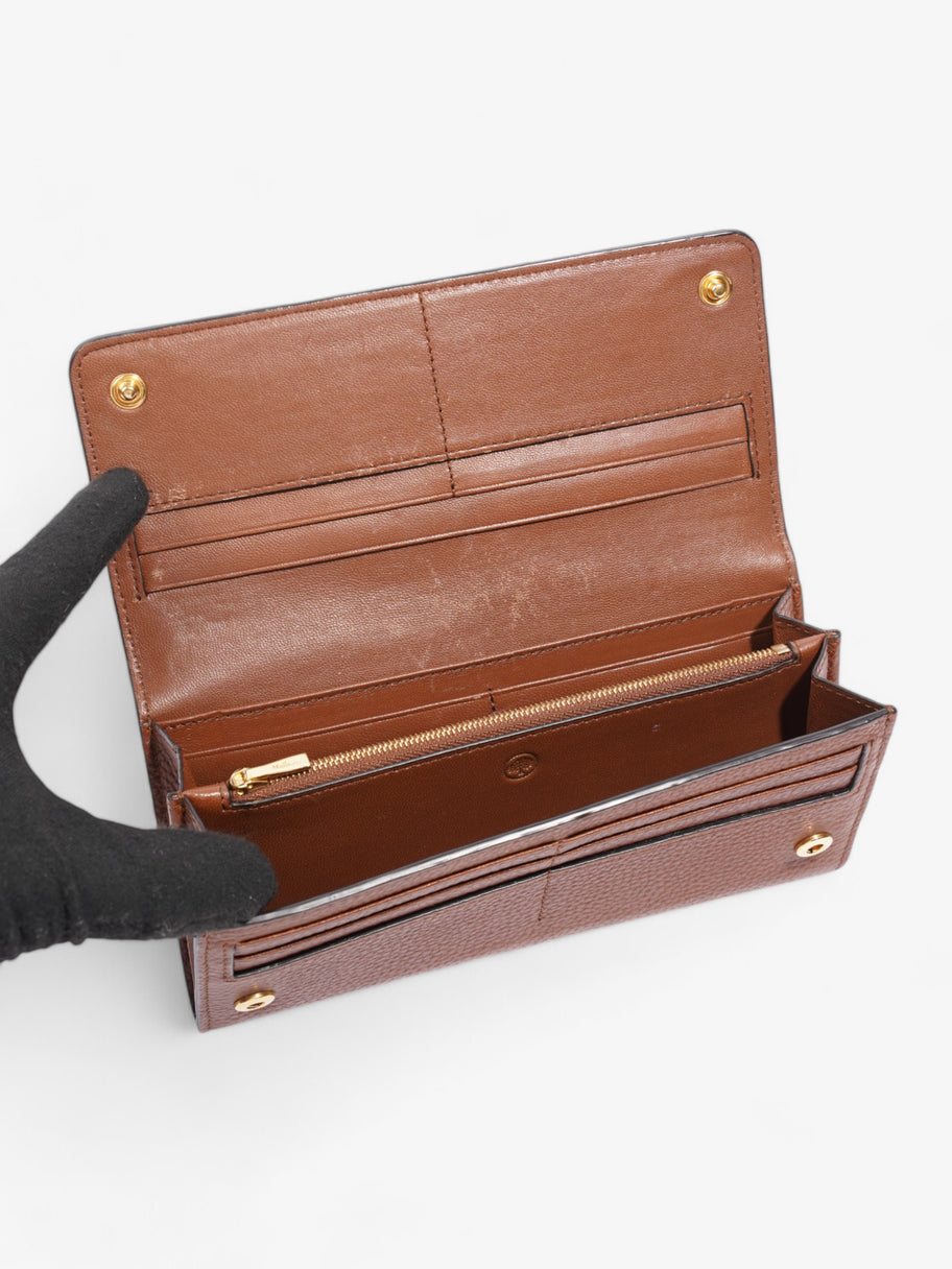 Mulberry Continental Wallet Brown Grained Leather Image 6