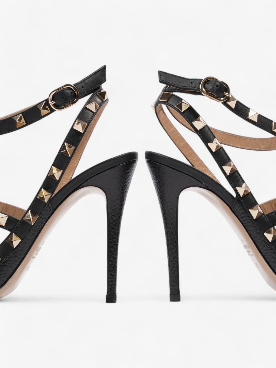 Valentino Rockstud Pump 100 Black / Gold Leather EU 39 UK 6 Image 9