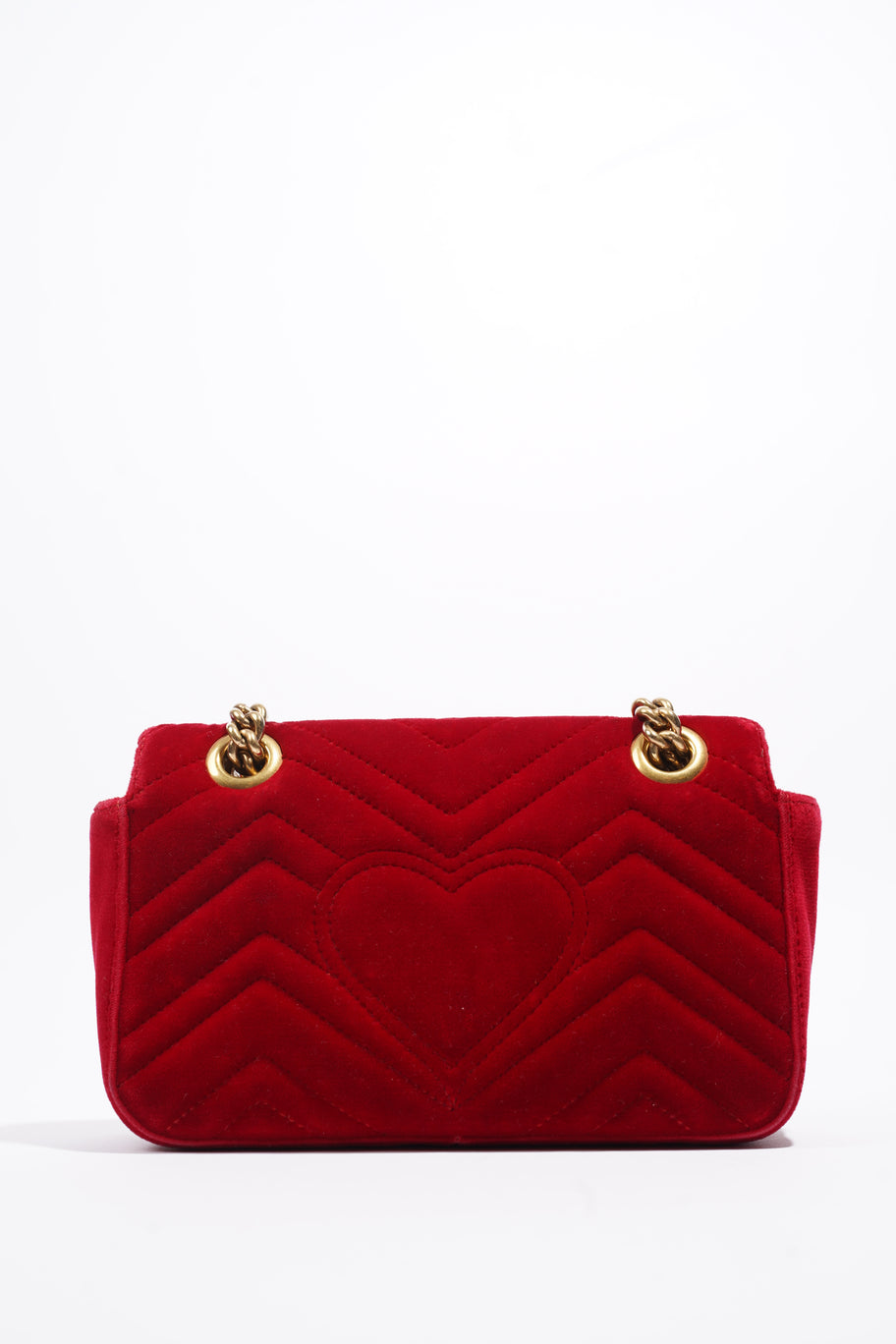 GG Marmont Bag Red Velvet Mini Image 4
