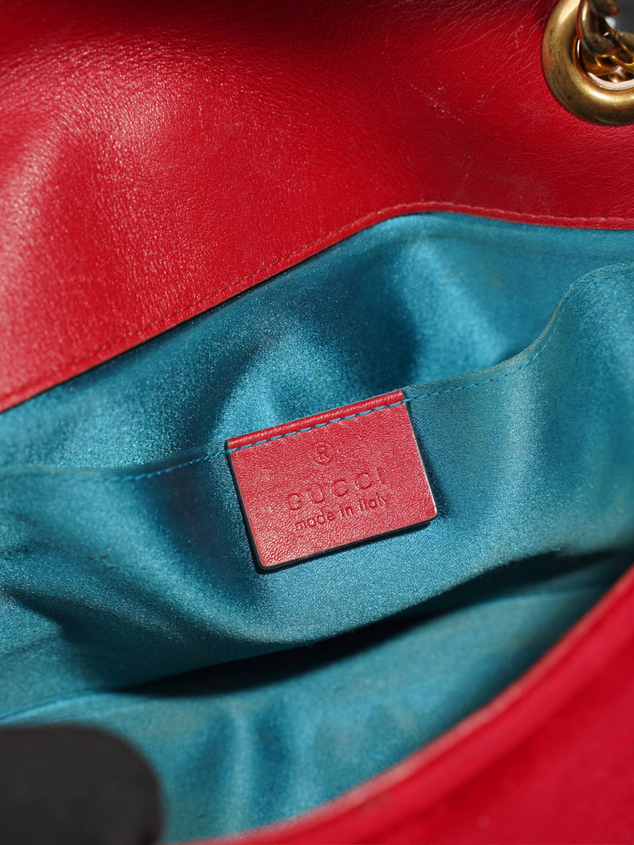 GG Marmont Bag Red Velvet Mini Image 8