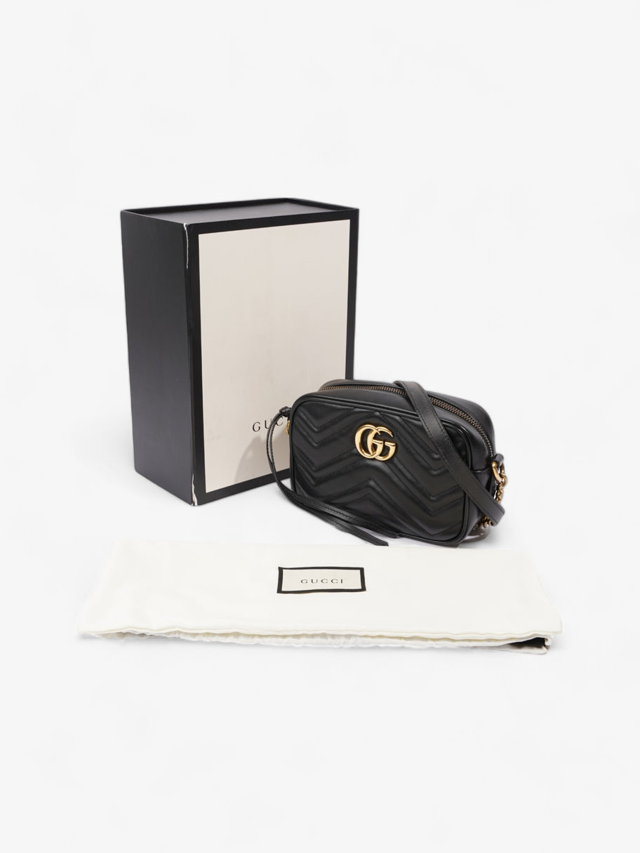 Gucci GG Marmont Black Matelasse Leather Mini Image 10