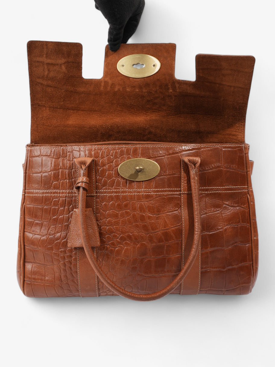 Mulberry Bayswater Oak Embossed Leather Image 8