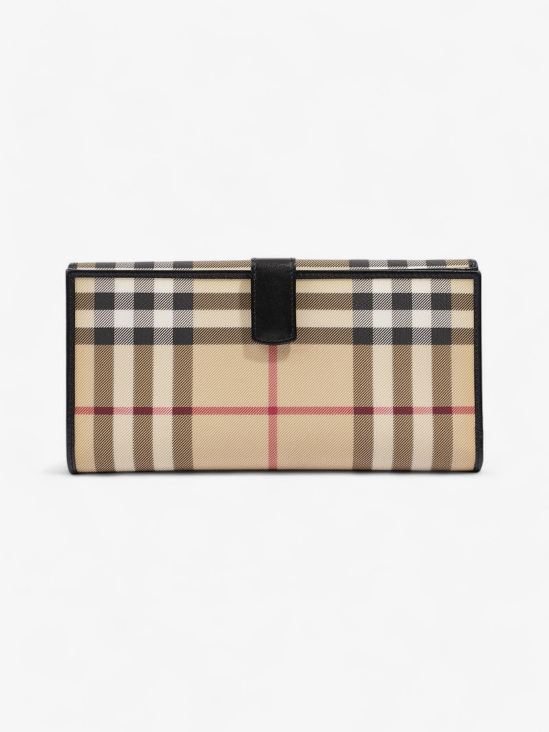  Burberry Long Wallet Nova Check / Black Nylon