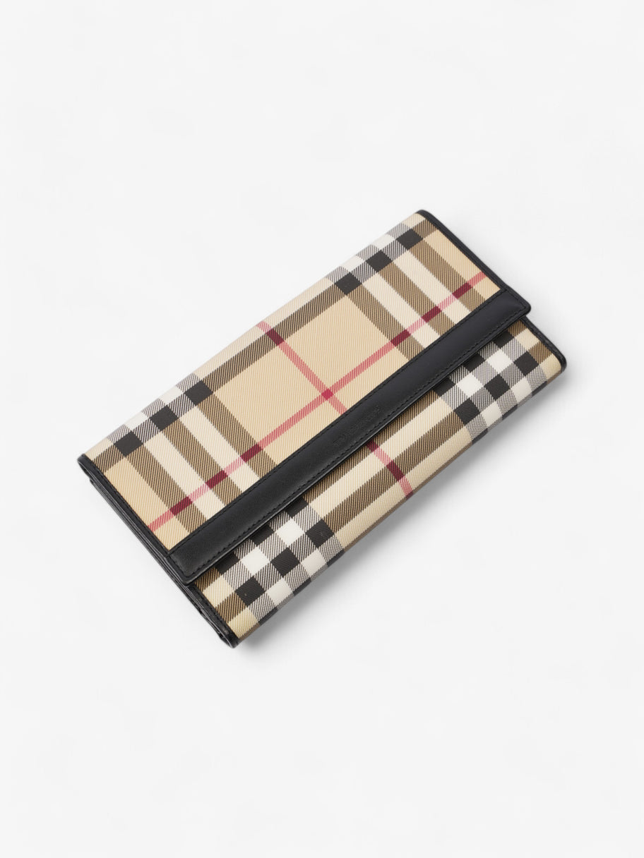 Burberry Long Wallet Nova Check / Black Nylon Image 3