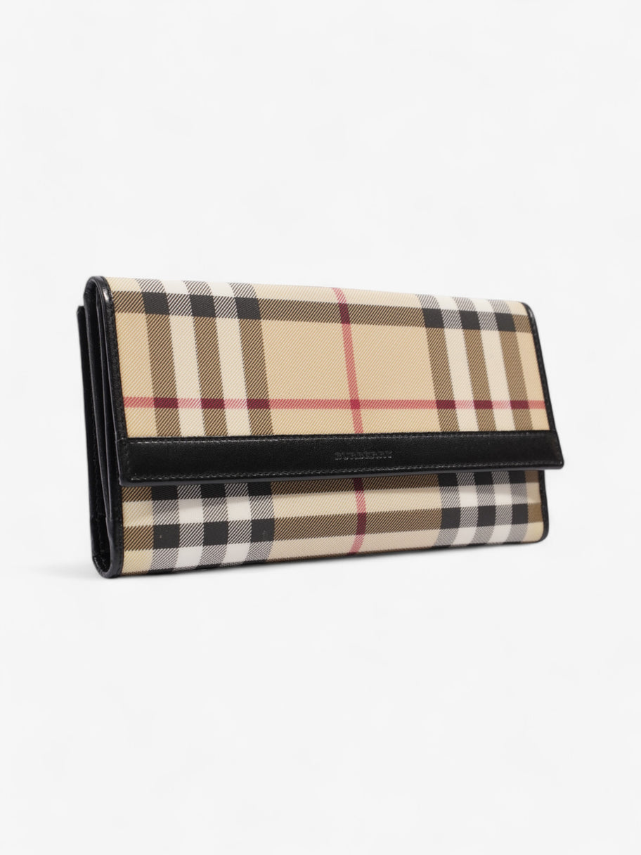 Burberry Long Wallet Nova Check / Black Nylon Image 6