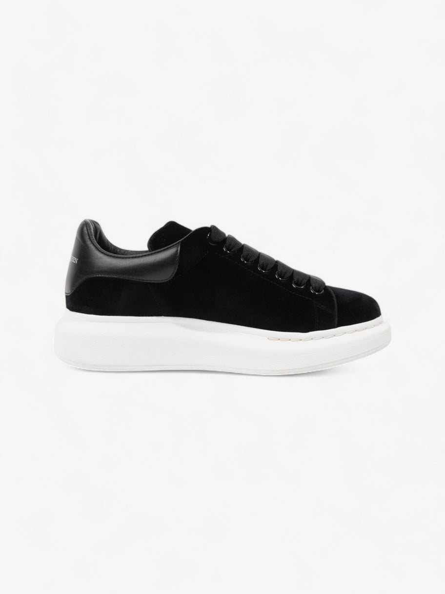 Black velvet alexander mcqueen trainers on sale