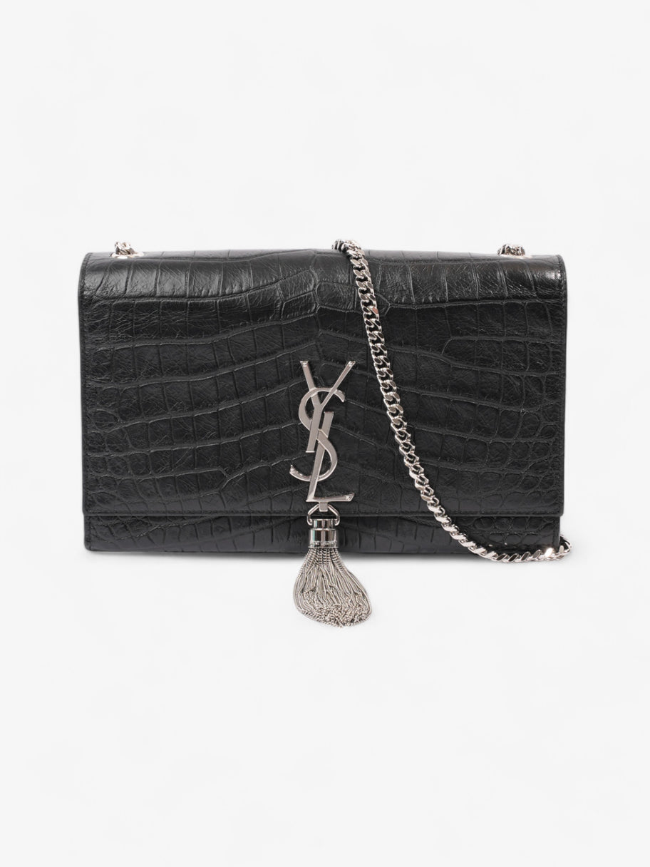 Saint Laurent Kate Tassle Bag Black Embossed Leather Medium Image 1