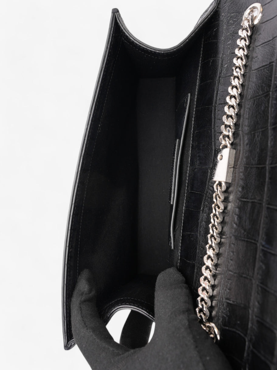 Saint Laurent Kate Tassle Bag Black Embossed Leather Medium Image 9