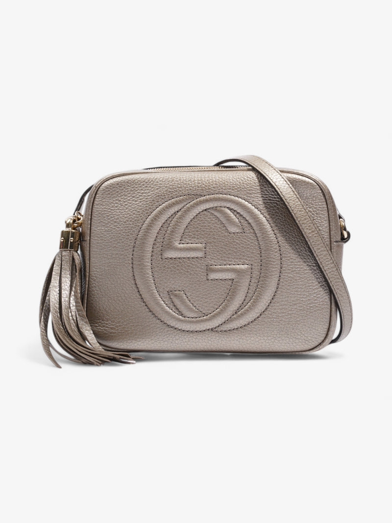  Gucci Soho Disco Bag Golden Beige Calfskin Leather Small