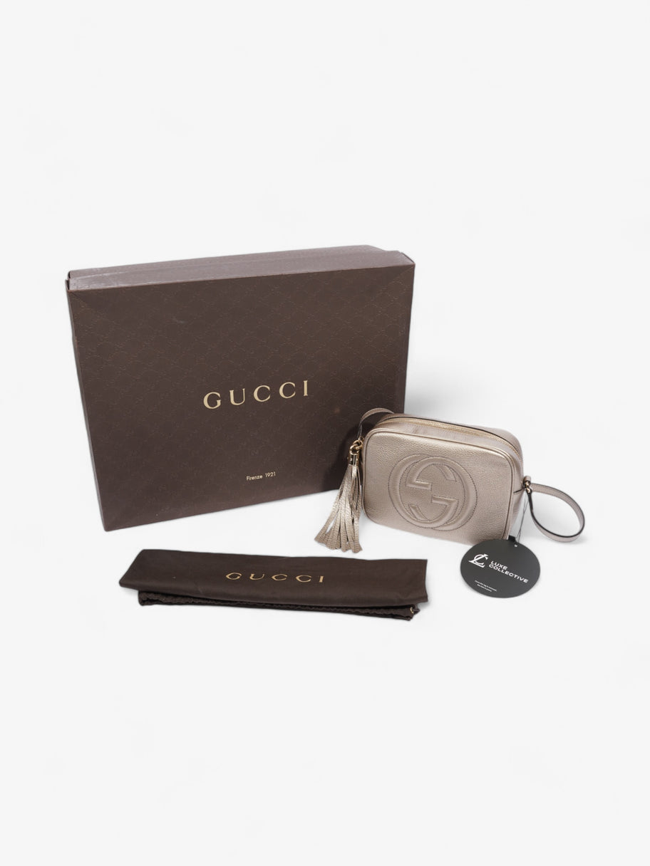 Gucci Soho Disco Bag Golden Beige Calfskin Leather Small Image 8