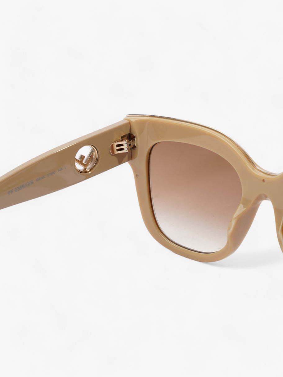 Fendi F is Fendi Sunglasses Beige Acetate 145mm Image 5