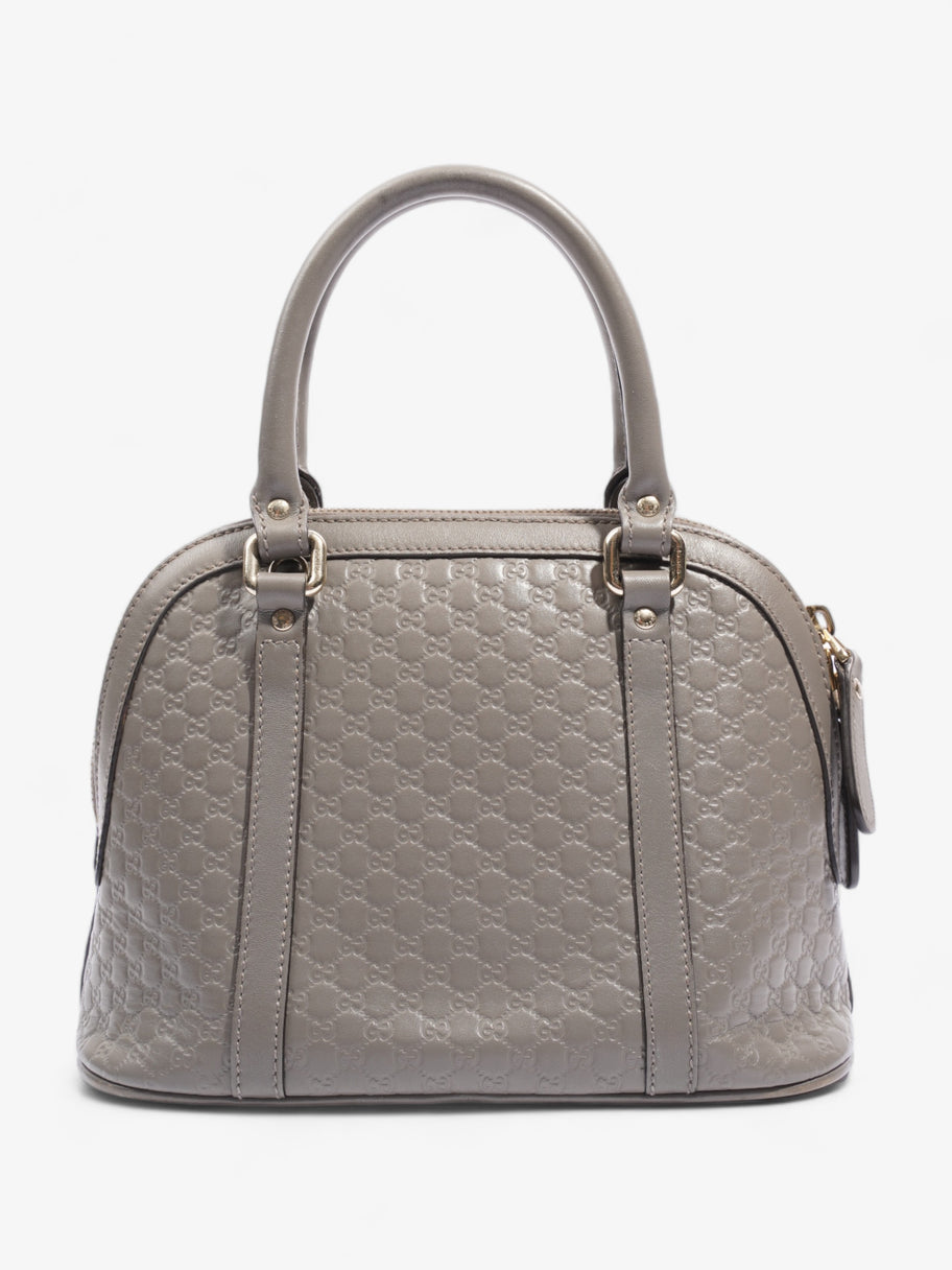 Mini Microguccissima Dome Bag Grey Leather Luxe Collective