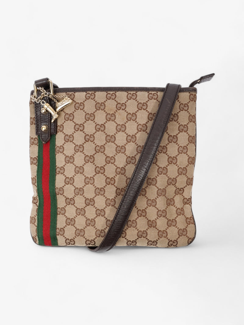  Gucci Sherry Line GG Supreme / Red / Green Canvas