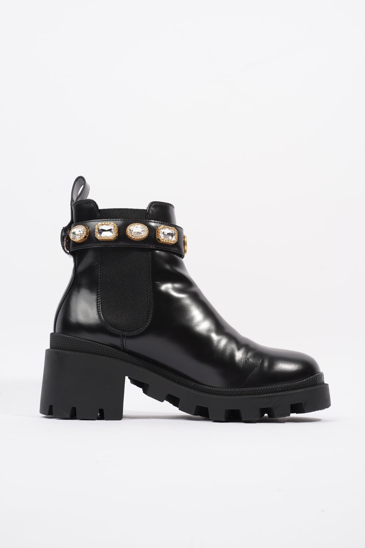 Black gucci snake outlet boots