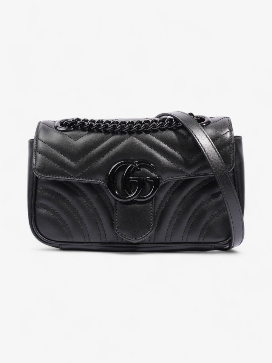 Gucci GG Marmont Black Matelasse Leather Mini Image 1