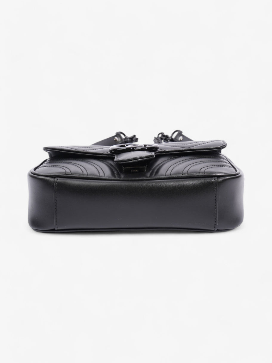 Gucci GG Marmont Black Matelasse Leather Mini Image 6