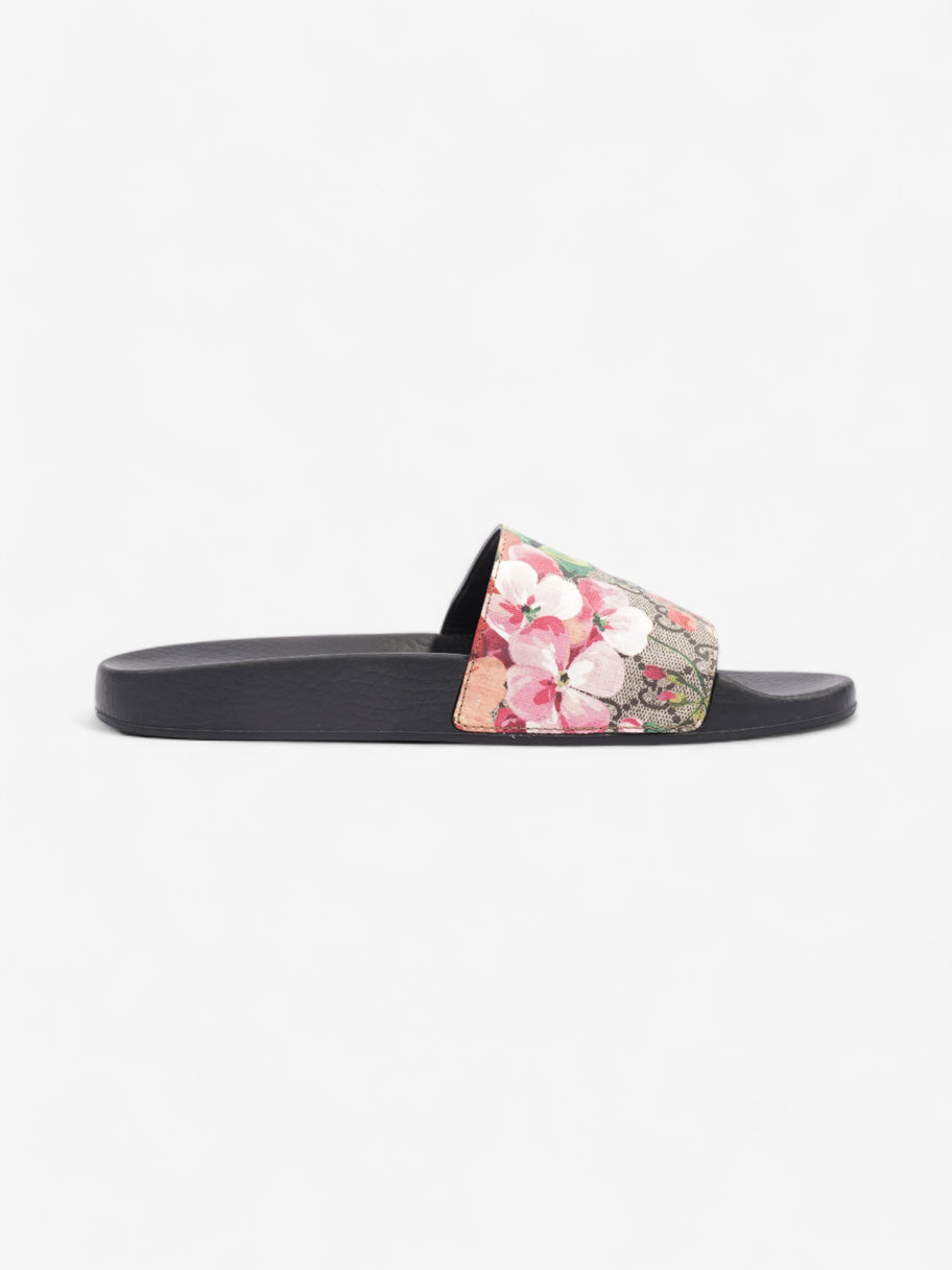 Gucci GG Blooms Slide Sandal Black / GG Supreme Floral Rubber EU 42 UK 9 Image 4