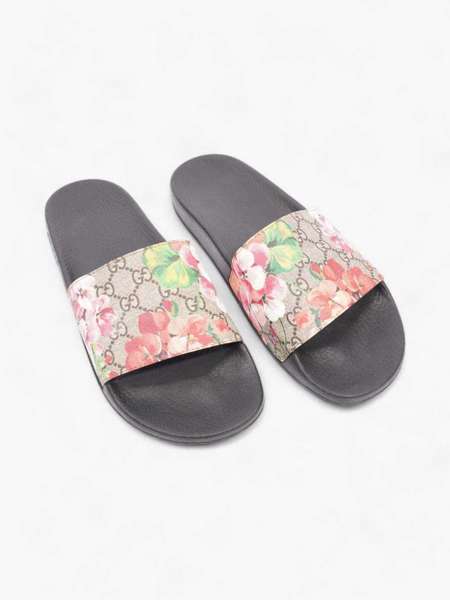 Gucci GG Blooms Slide Sandal Black / GG Supreme Floral Rubber EU 42 UK 9 Image 7