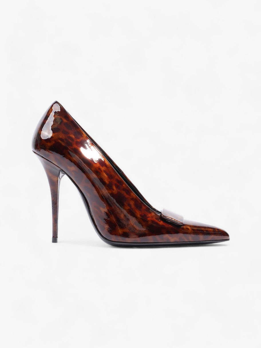 Saint Laurent Tartaruga Heels 100 Brown Patent Leather EU 36 UK 3 Image 1