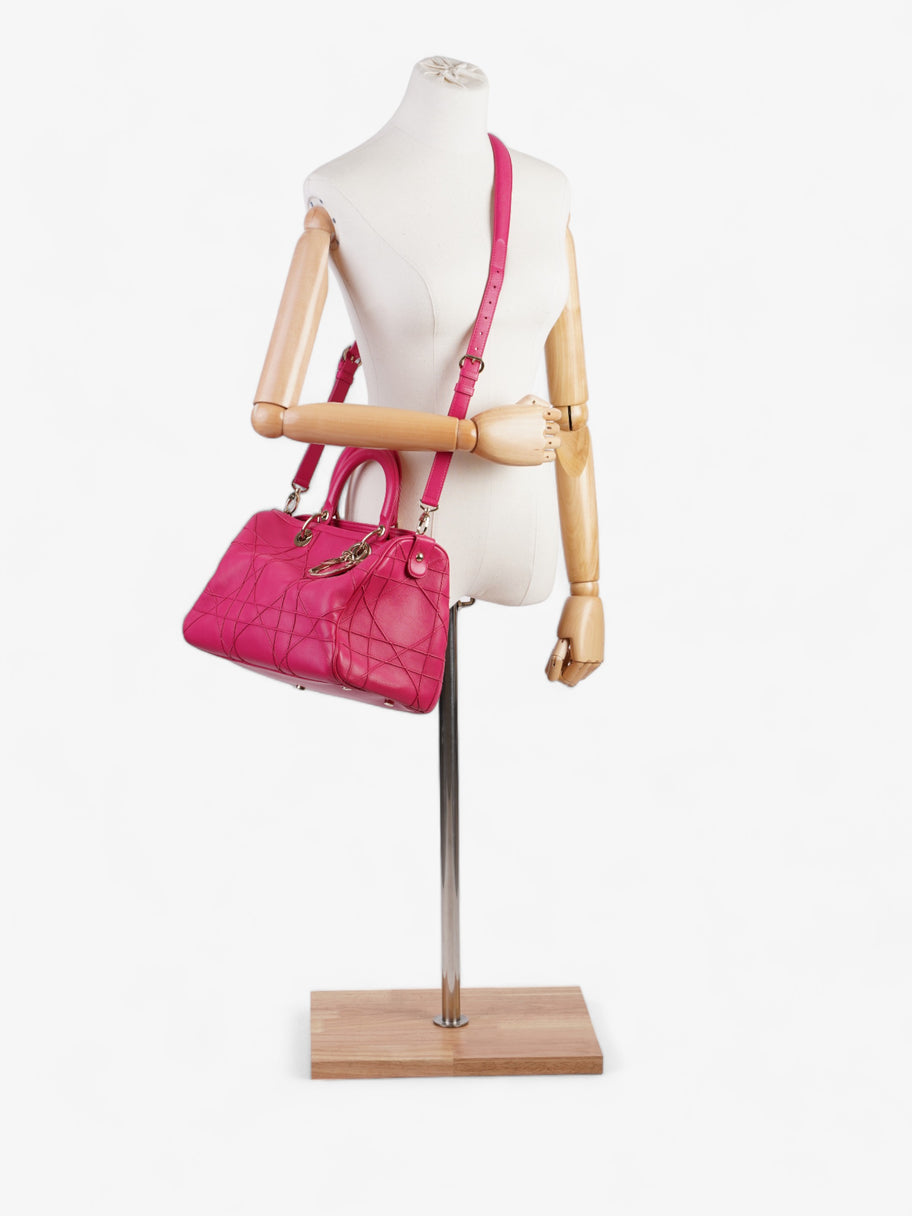 Christian Dior Granville Polochon Bag Pink Leather Image 2