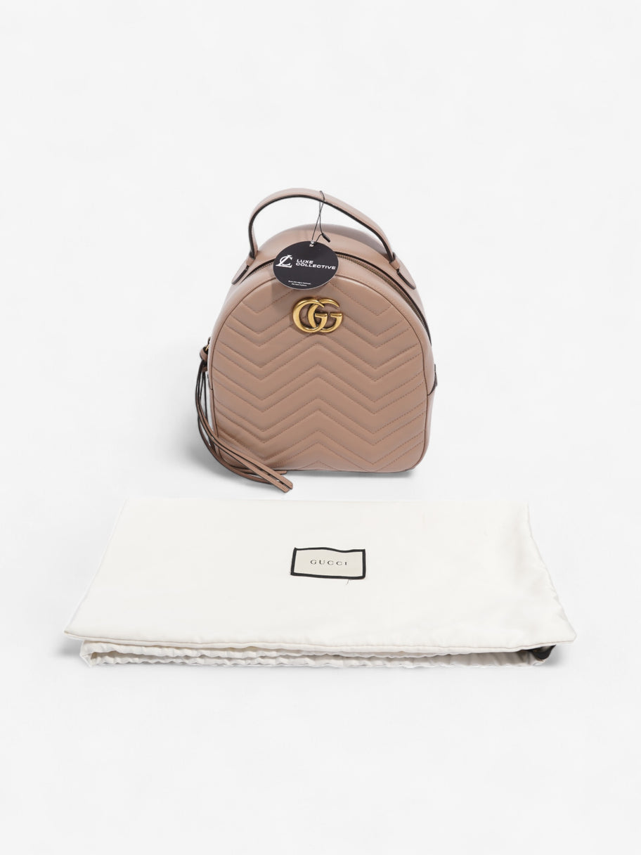 Gucci GG Marmont Backpack Dusty Pink Matelasse Leather Luxe Collective