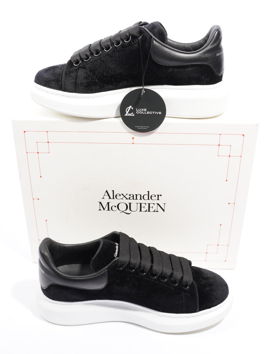 Oversized Sneakers Black Velvet EU 37 UK 4 Luxe Collective