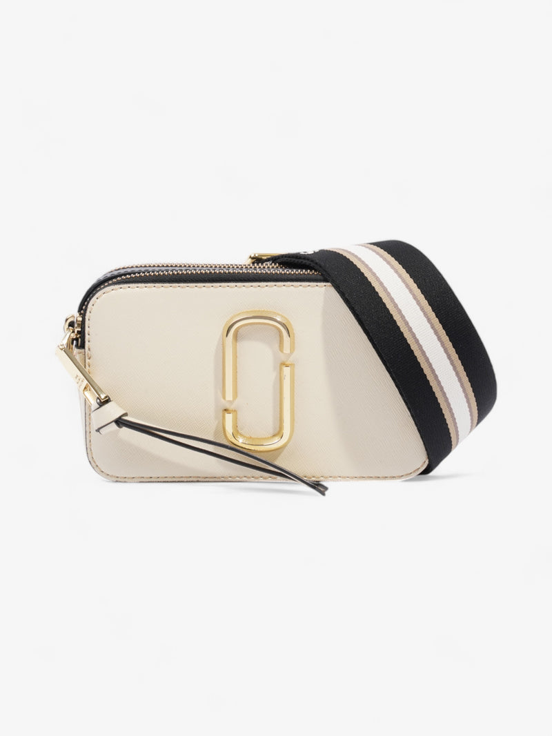  Marc Jacobs The Snapshot Bag Cream / Black Leather