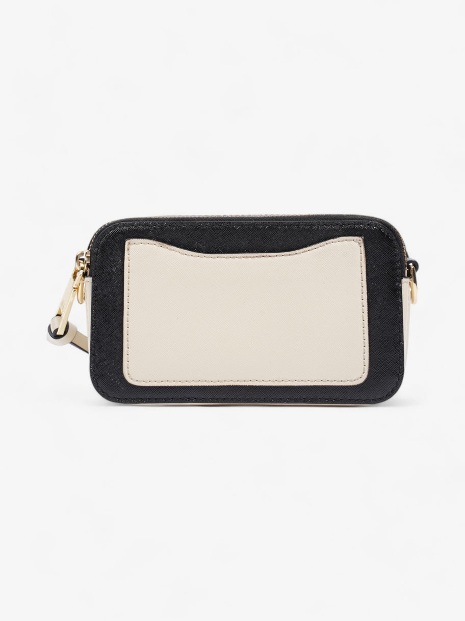 Marc Jacobs The Snapshot Bag Cream / Black Leather Image 4