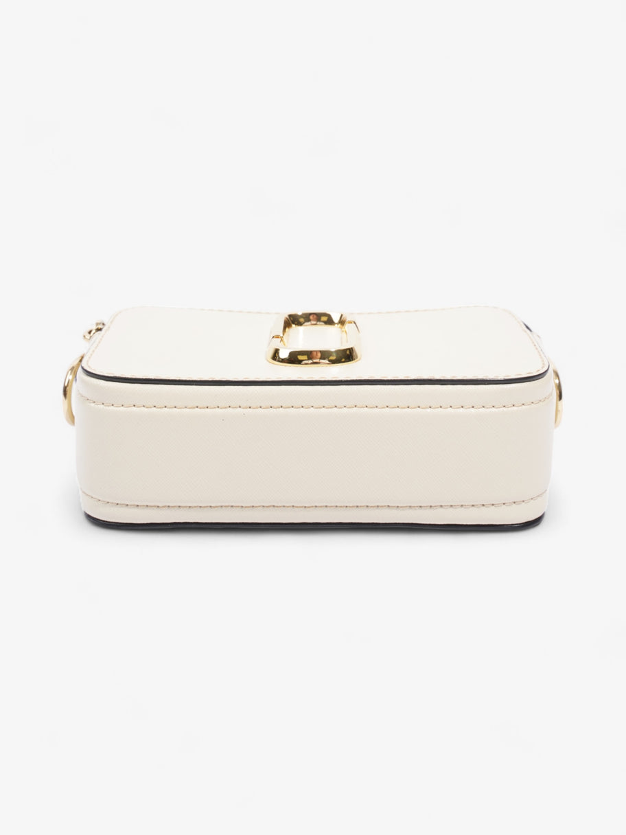 Marc Jacobs The Snapshot Bag Cream / Black Leather Image 6