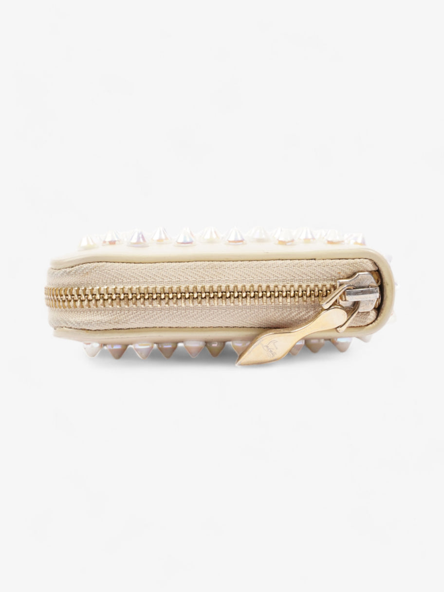 Christian Louboutin Studded Wallet Cream / Multicolour Leather Image 3