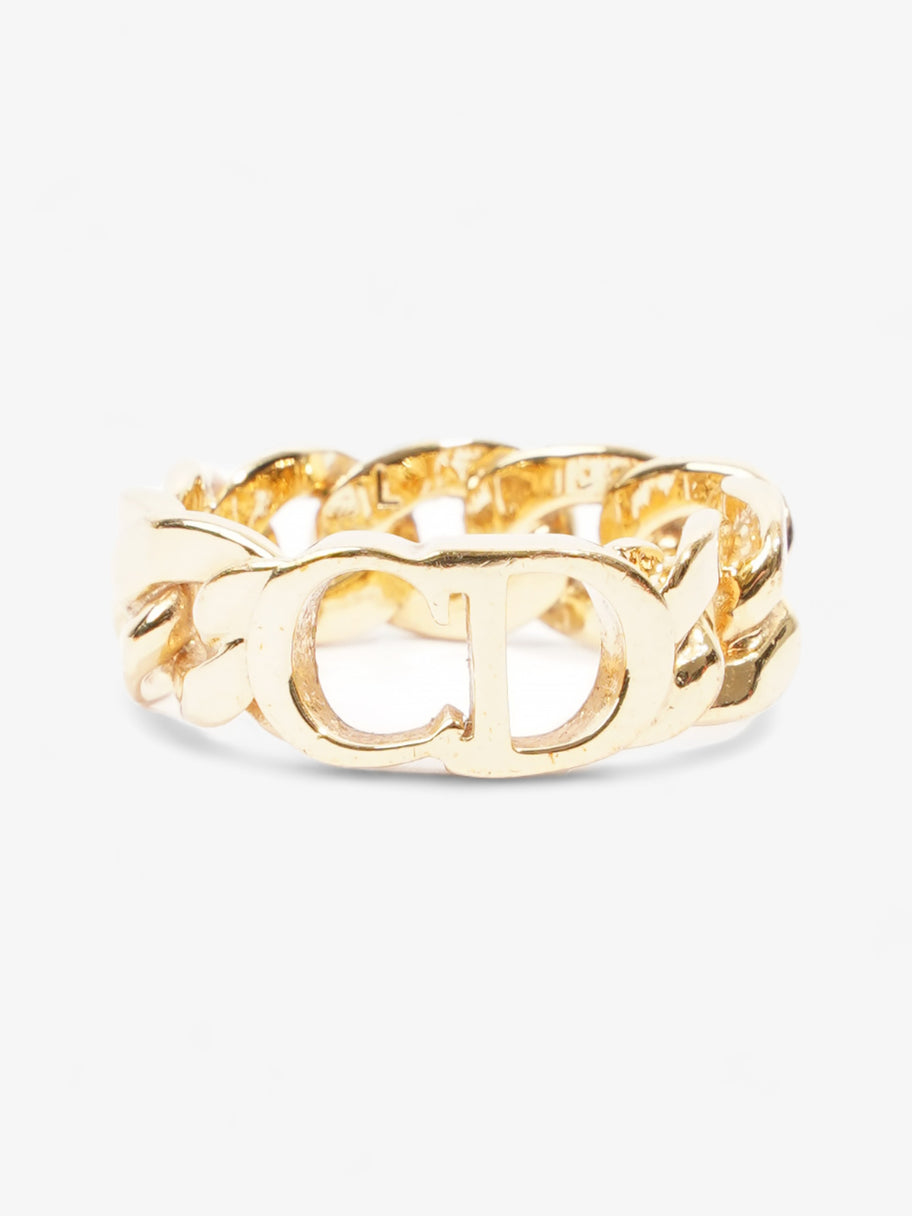 Christian Dior CD Chain Ring Gold Base Metal L (58mm) Image 1