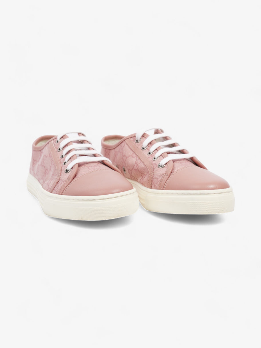 Gucci GG Low-top Sneakers Pink Canvas EU 37.5 UK 4.5 Image 2