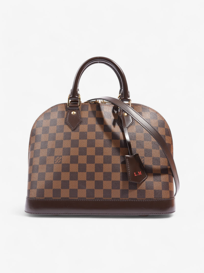  Louis Vuitton Alma Damier Ebene Coated Canvas PM