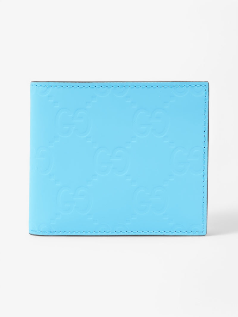  Gucci Bi-Fold Wallet Light Blue Rubber