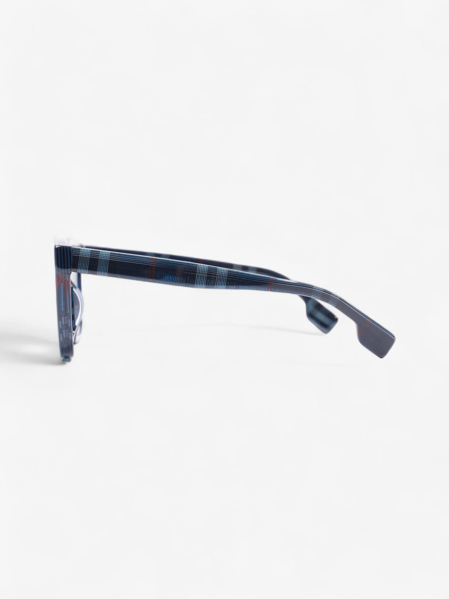 Burberry Cooper Sunglasses Blue Check Acetate 145mm Image 2