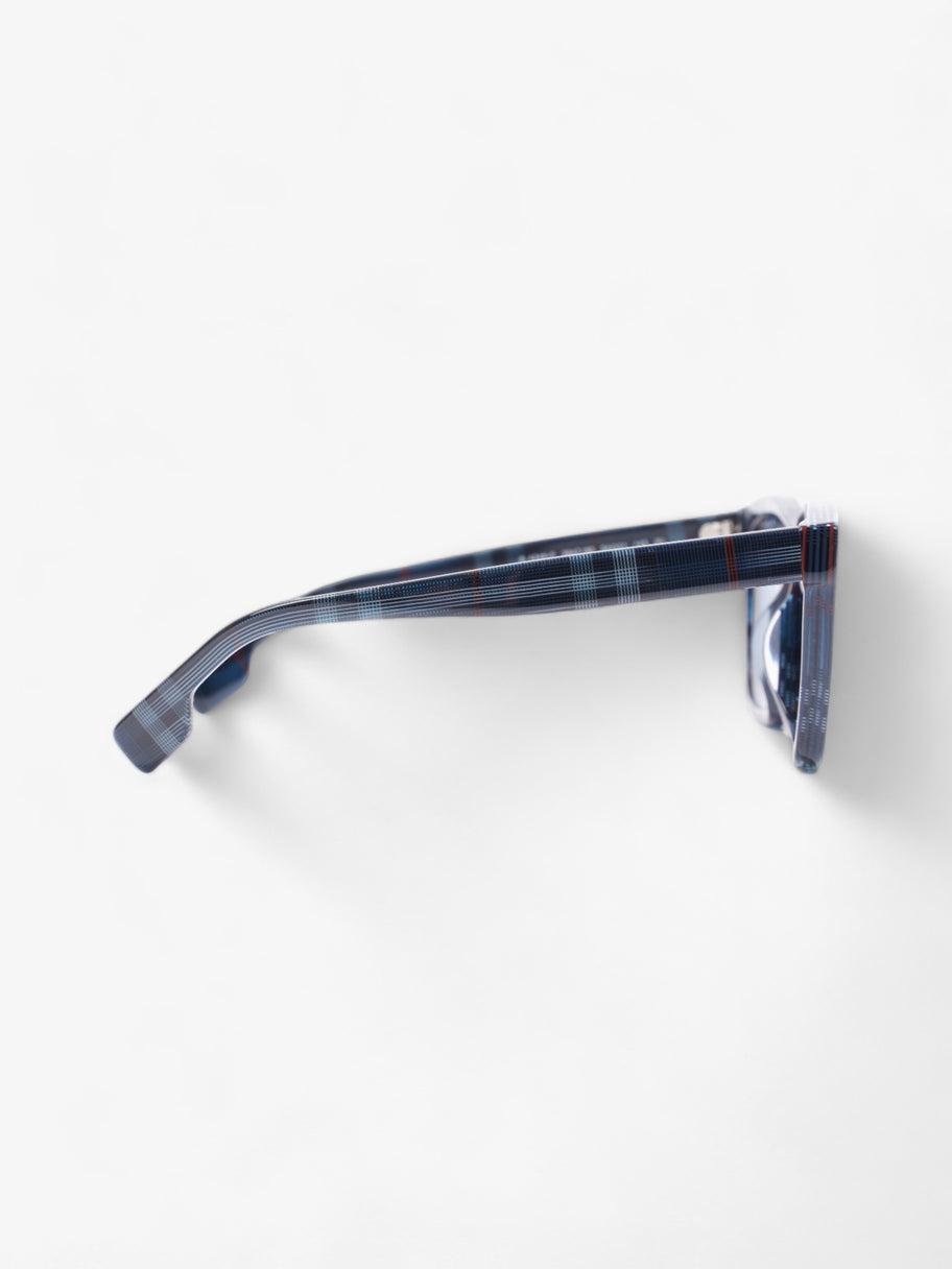 Burberry Cooper Sunglasses Blue Check Acetate 145mm Image 4